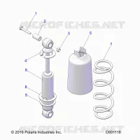 SUSPENSION, FRONT SHOCK TRACK (7043995)