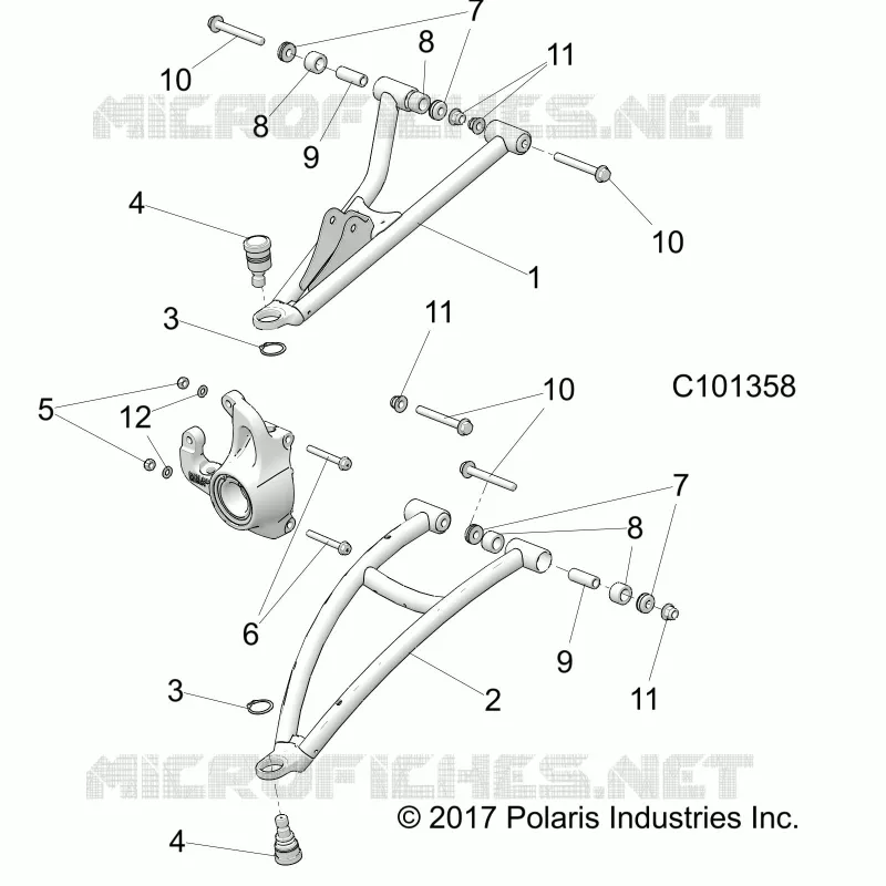 FRONT SUSPENSION A-ARMS