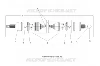 DRIVE TRAIN, DRIVE REAR SHAFT (BUILT 11/16/09 AND BEFORE)