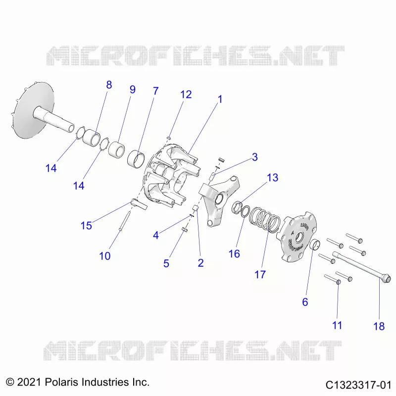 DRIVE TRAIN, PRIMARY CLUTCH