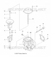 ENGINE, CARBURETOR, UPPER