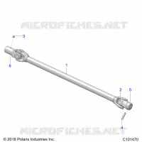 DRIVE TRAIN, PROP SHAFT, FRONT