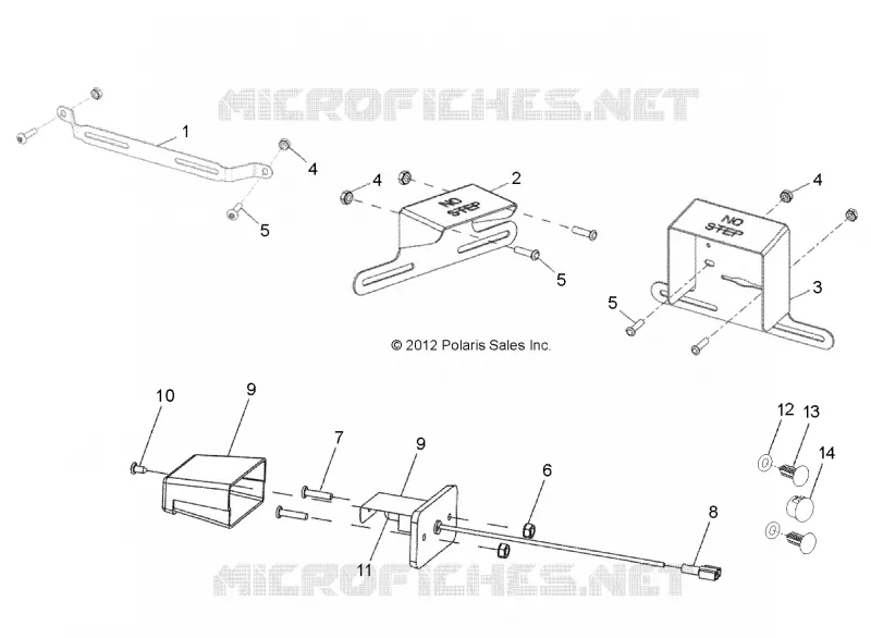 LICENSE PLATE BRACKETS AND LAMP