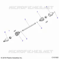 DRIVE TRAIN, DRIVE REAR SHAFT
