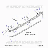 SUSPENSION, RAIL MOUNTING
