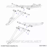 FRONT SUSPENSION A-ARM MOUNTING