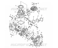CRANKCASE AND CYLINDER 350 4X4 / W928139 (4922832283037A)