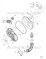 DRIVE TRAIN, CLUTCH COVER AND DUCTING