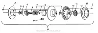 DRIVEN CLUTCH ASSEMBLY 500 EFI 0942774 AND  EFI SKS 0942574 (49274127410028)