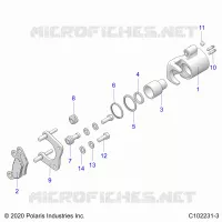 BRAKES, REAR CALIPER