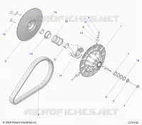 DRIVE TRAIN, SECONDARY CLUTCH