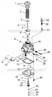 CARBURETOR (RMK) 500 RMK 0972964 (4938393839D03A)