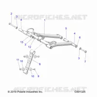 SUSPENSION, FRONT TORQUE ARM