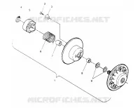 DRIVEN CLUTCH ASSEMBLY LITE 0953433, STARLITE 0953427  AND LITE DELUXE 0953 (4928902890B014)