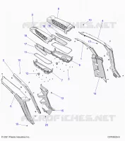 REAR BODYWORK FENDERS AND BEZELS- Z24NME99A2/B2 (C0705025-9)