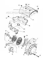 BLOWER HOUSING AND RECOIL STARTER SPORT (4914161416033A)
