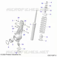 SUSPENSION, FRONT STRUT 
