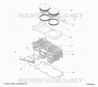 CYLINDER AND PISTON