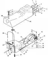 SEAT   GAS TANK ASSEMBLY SPORT SKS E940243 (49273627360003)