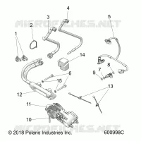 FUEL SYSTEM, RAIL, LINES AND THROTTLE BODY