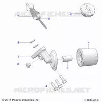 OIL FILTER AND DIPSTICK