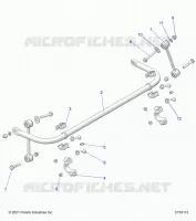 SUSPENSION, STABILIZER BAR, REAR