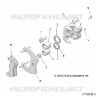 REAR BRAKE CALIPER