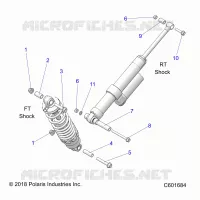 SUSPENSION, SHOCK MOUNTING, REAR SUSP.