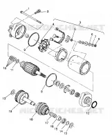STARTING MOTOR ASSEMBLY SL 750 / B934070 (4924752475029A)