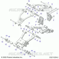 REAR SUSPENSION CONTROL ARM, MOUNTING