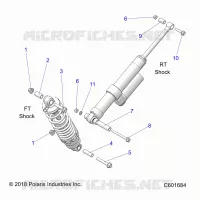 SUSPENSION, SHOCK MOUNTING, REAR SUSP.