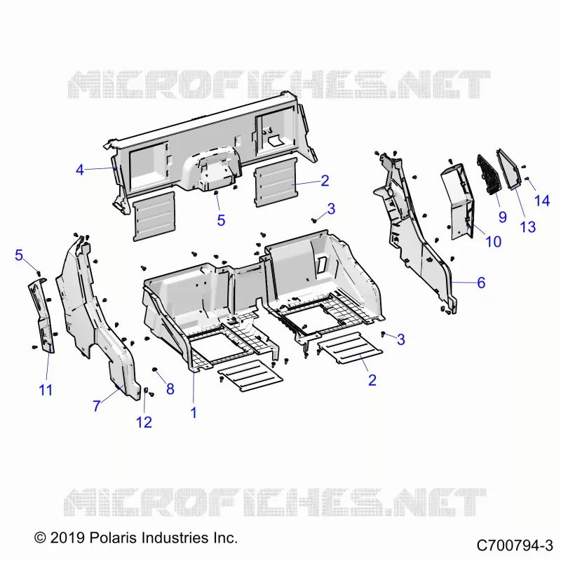 REAR BODYWORK CLOSEOFF AND FENDERS