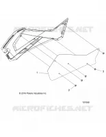 BODY, RIGHT HAND SIDE PANEL HEAT SHIELD AND HARDWARE 2 UP