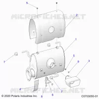 ENGINE, EXHAUST SYSTEM, SILENCER