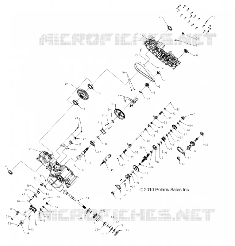 DRIVE TRAIN, MAIN GEARCASE