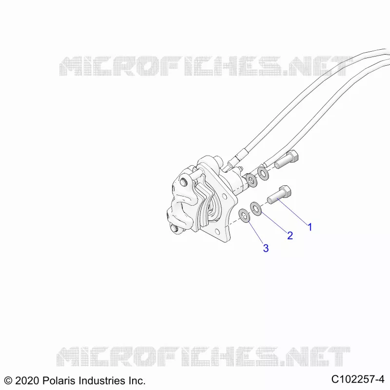 BRAKES, BRAKE REAR CALIPER, MOUNTING