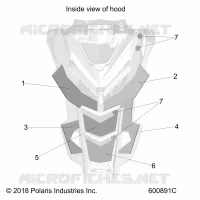 HOOD FOAM/FIBER