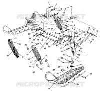 FRONT SUSPENSION AND SKI RXL 0940768 AND RXL TOURING 0940869 (4925062506011A)