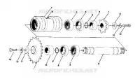 DETAILS-FRONT DRIVE ASSEMBLY 6X6 CENTER TIGHTENER ASSEMBLY-PN 1380043 (4919811981021A)