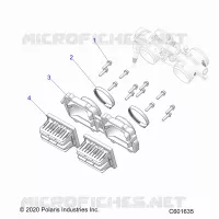 ENGINE, REED VALVE AND THROTTLE BODY ADAPTOR