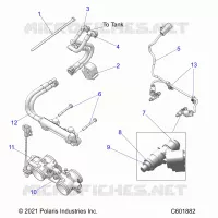 FUEL SYSTEM, RAIL, LINES AND THROTTLE BODY
