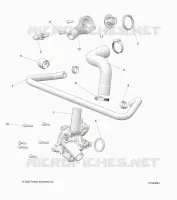 ENGINE, WATERPUMP AND BYPASS