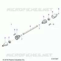 DRIVE TRAIN, DRIVE SHAFT, FRONT