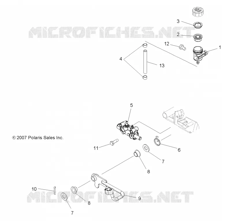 BRAKES, PEDAL AND REAR MASTER CYLINDER