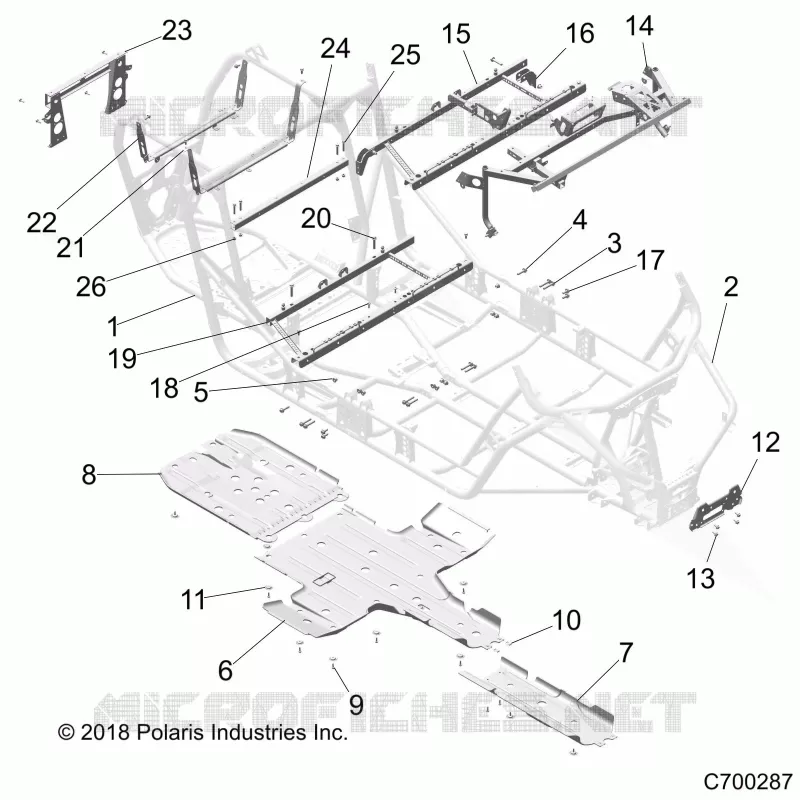 CHASSIS, MAIN FRAME AND SKID PLATES
