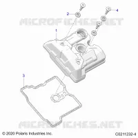 ENGINE, VALVE COVER