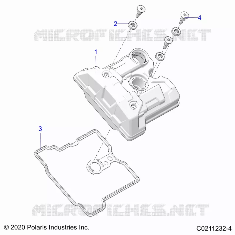 ENGINE, VALVE COVER