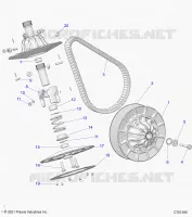 DRIVE TRAIN, SECONDARY CLUTCH