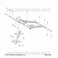 SUSPENSION, FRONT TORQUE ARM