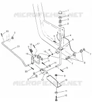 FOOT PEDAL   PARKING BRAKE SWEDISH MAGNUM 4X4 S97AC42E AND NORWEGIAN MAGN (4940834083C04A)